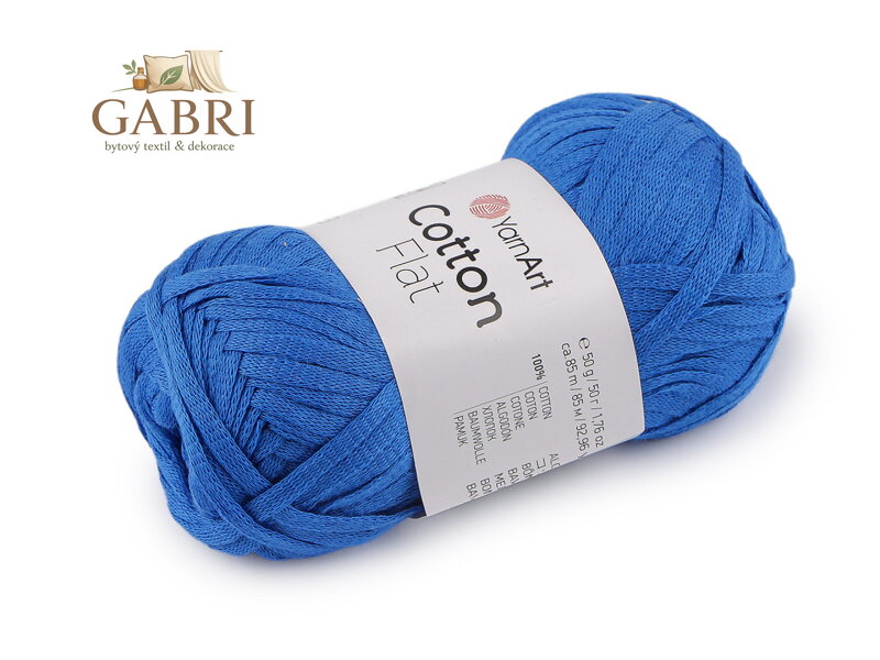 Bavlněná pletací příze Cotton Flat 50 g