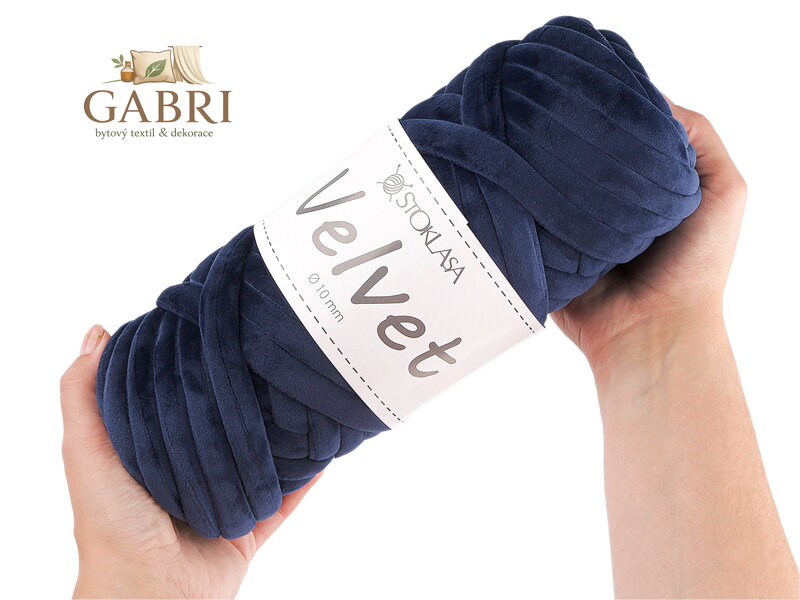 Příze Marshmallow silná Velvet Ø10 mm 500 g