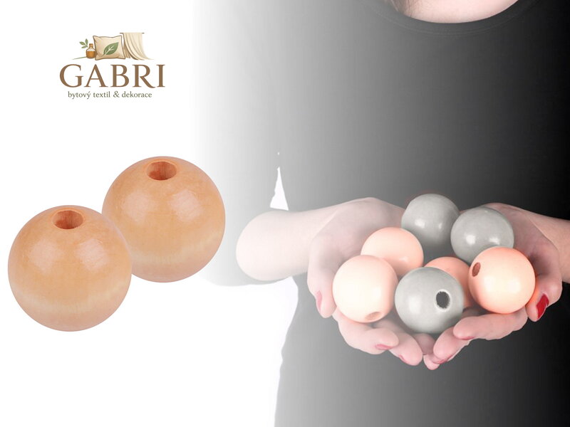 Velké dřevěné korále Ø40 mm