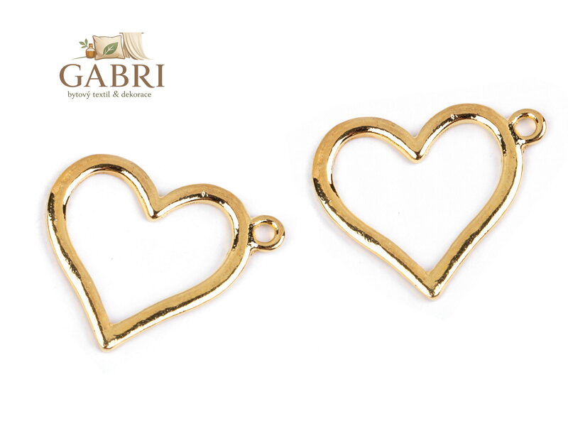 Přívěsek srdce 21x25 mm