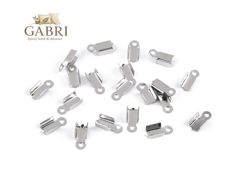 Koncovka na kůži z nerezové oceli 4 mm plochá