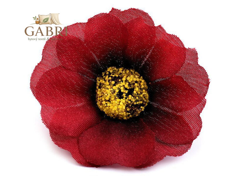 Umělý květ čajová růže Ø50 mm