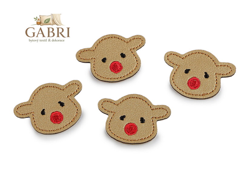 Nažehlovačka z eko kůže sob, medvídek, pejsek