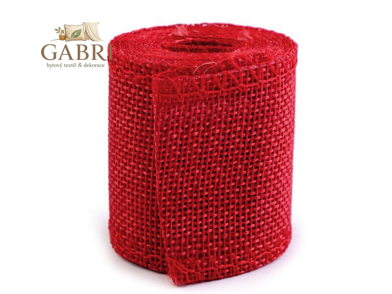 Stuha imitace juty šíře 50 mm