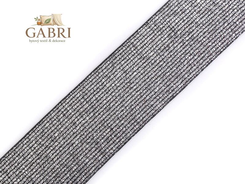 Pruženka s lurexem šíře 40 mm