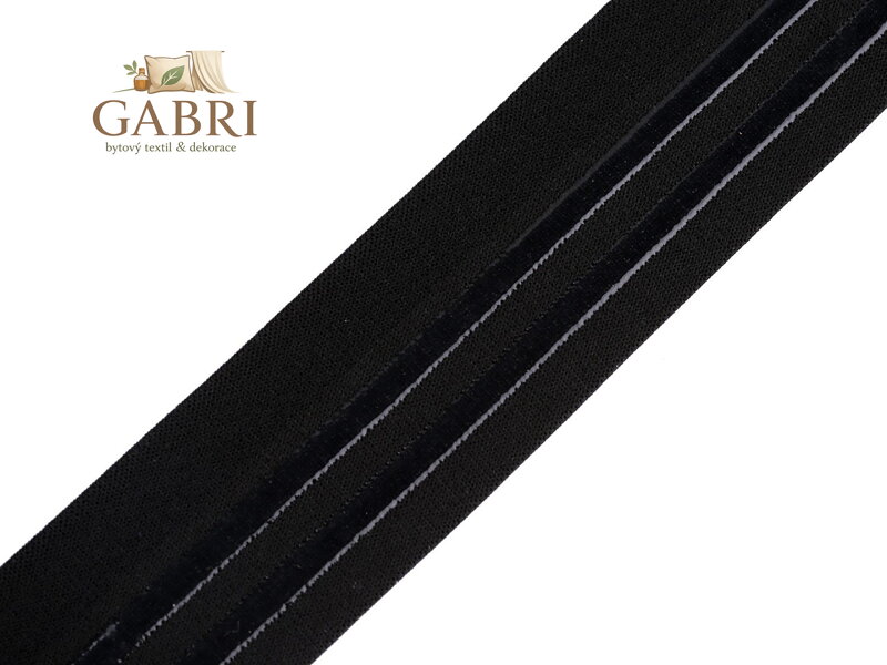 Saténová pruženka šíře 40 mm se silikonem