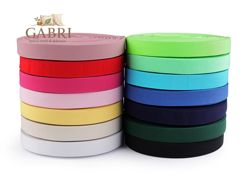 Pruženka hladká měkká tkaná šíře 25 mm