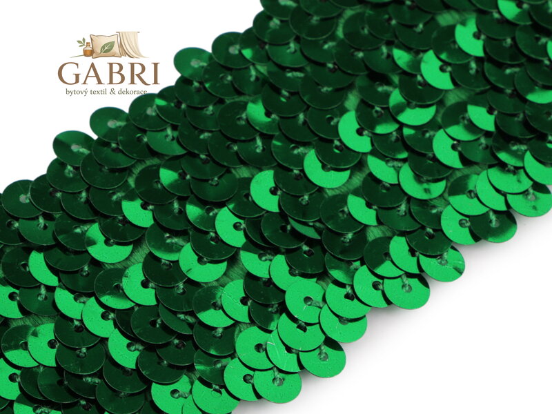 Flitrový prýmek šíře 45 mm elastický