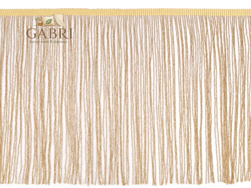 Třásně šíře 25 cm s lurexem