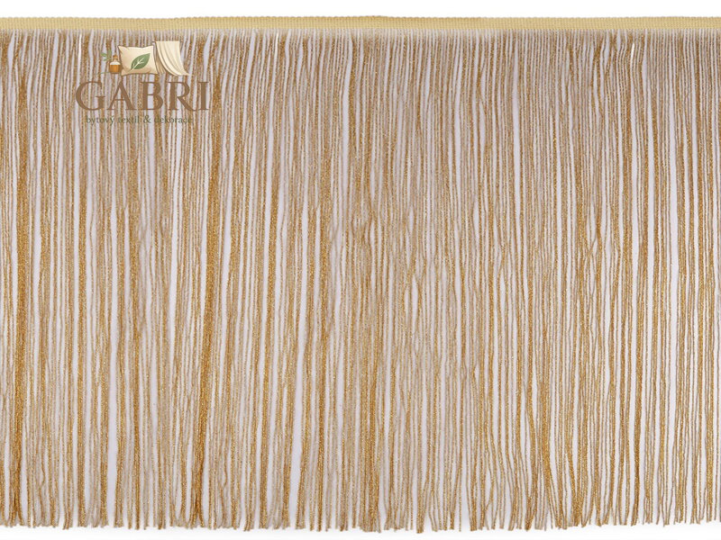 Třásně s lurexem šíře 50 cm