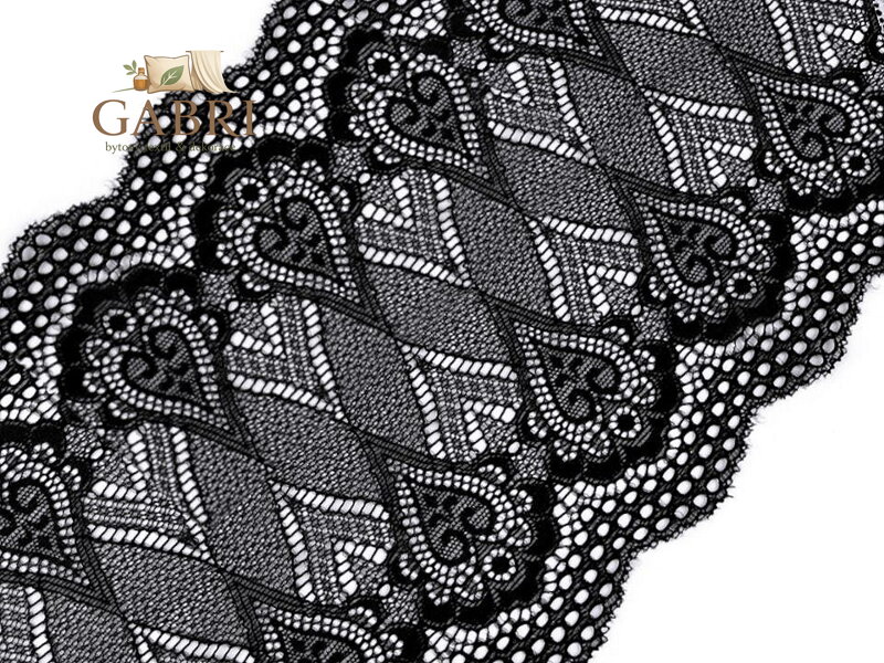 Elastická krajka / vsadka / běhoun šíře 18 cm