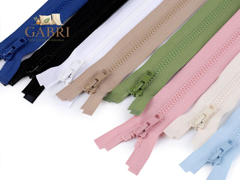 Kostěný zip YKK No 3 délka 45 cm