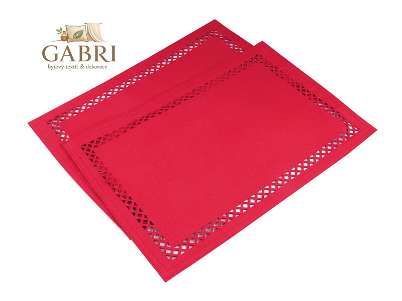 Prostírání textilní, oboustranné 30x45 cm