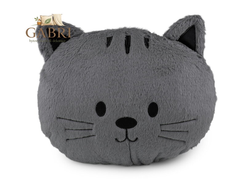 Dekorační polštář plyšový pes, kočka