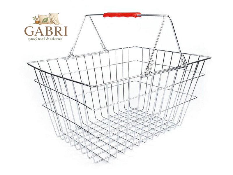 Košík nákupní kovový