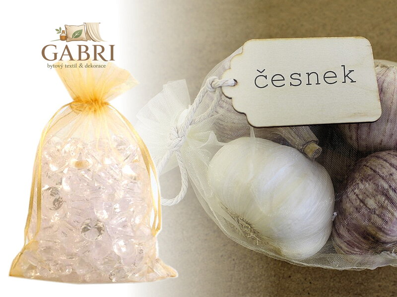 Dárkový pytlík 15x24 cm organza