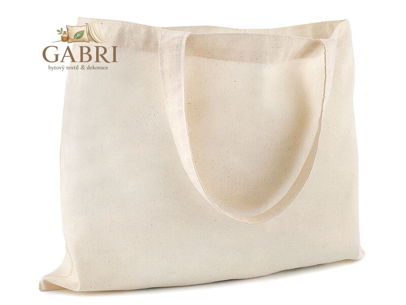 Textilní taška bavlněná k domalování / dozdobení 38x30 cm