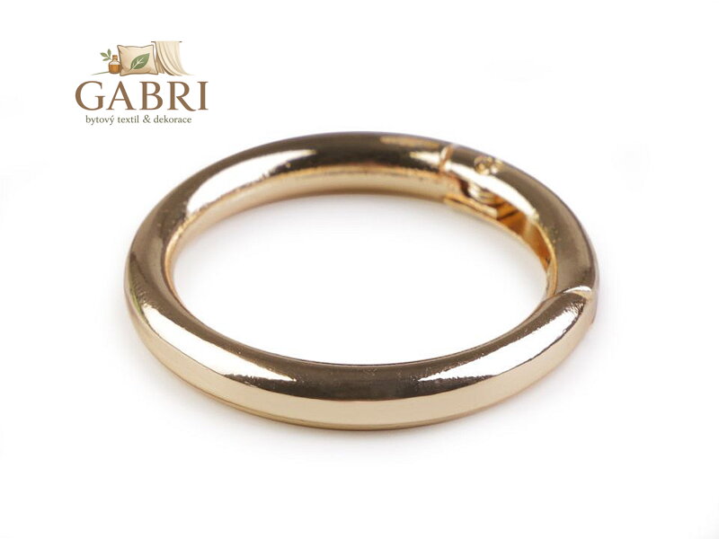 Karabina kulatá na kabelky / kroužek na klíče Ø34 mm