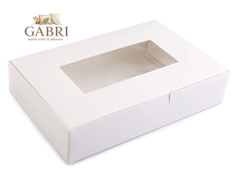 Papírová krabice s průhledem