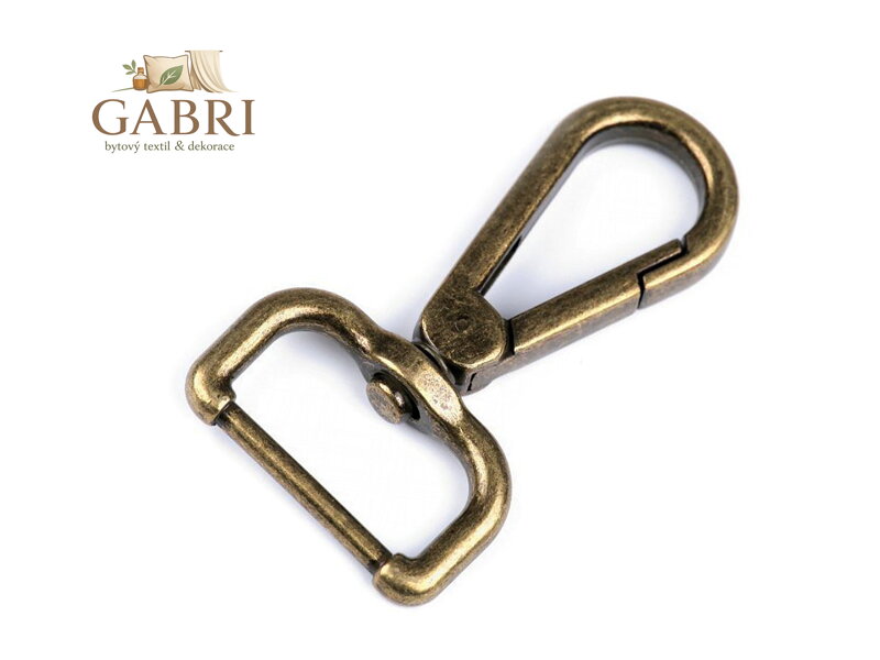 Kovová karabina průvlek 25 mm