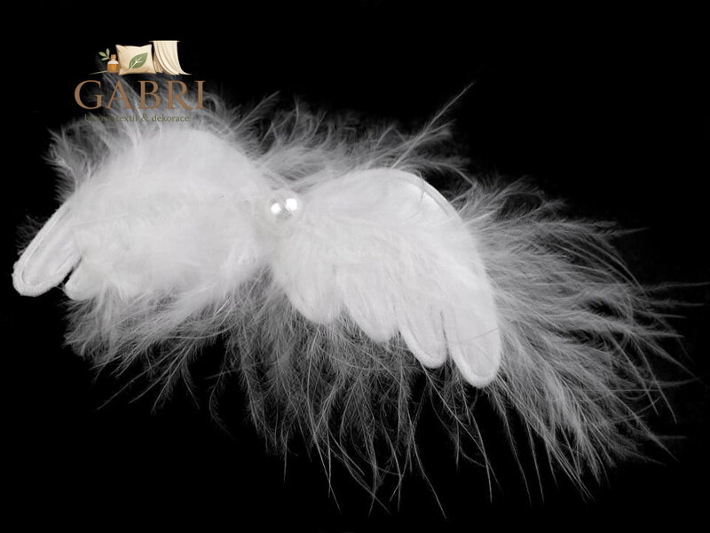Dekorace andělská křídla s klipem 3 ks