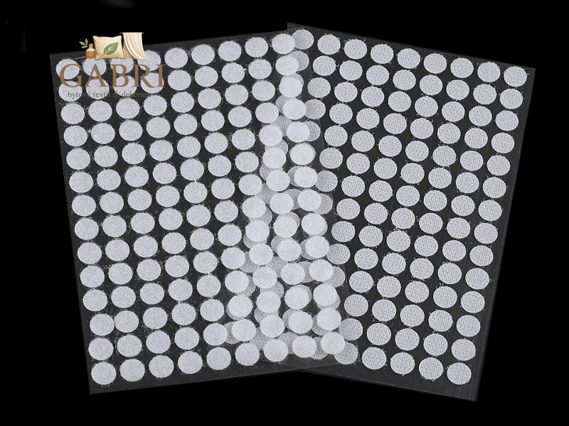 Suchý zip samolepicí kolečka Ø10 mm