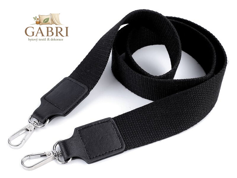 Textilní ucho / popruh na tašku s karabinami 113 cm