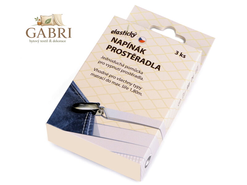 Napínáky na prostěradla sada 3 ks