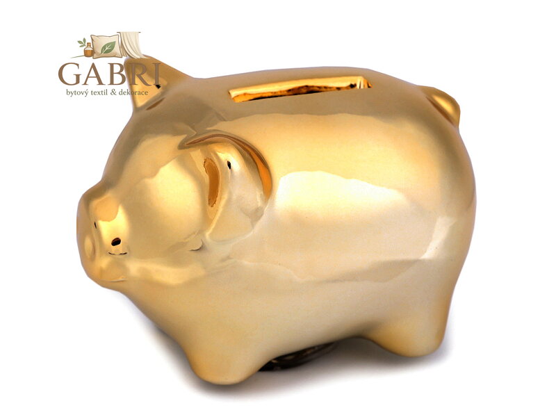 Zlaté prasátko pro štěstí / pokladnička