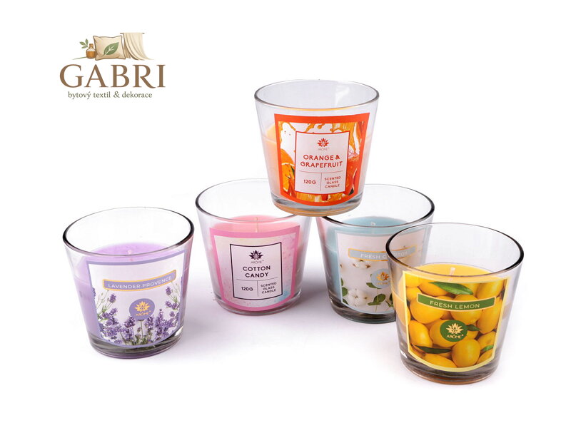 Vánoční vonná svíčka ve skle