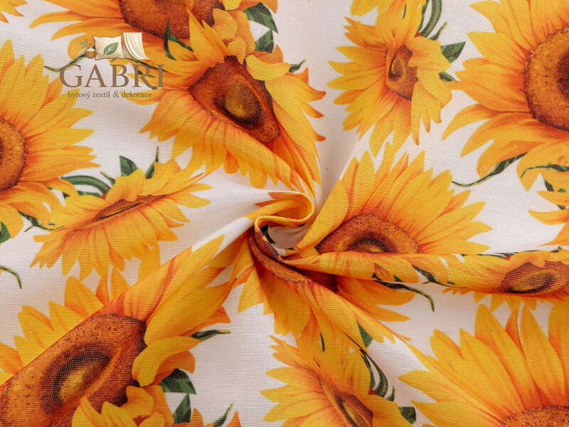 Dekorační látka Loneta slunečnice