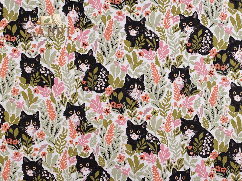 Bavlněná látka / plátno džungle