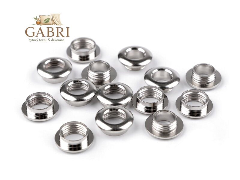 Průchodka šroubovací na koženou galanterii vnitřní Ø8 mm / vnější Ø16 mm