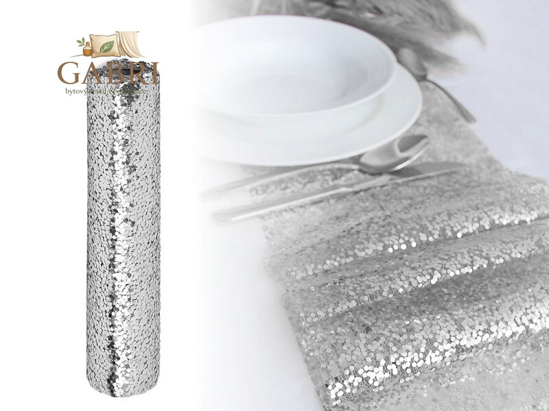 Pavučinka dekorační s glitry šíře 24 cm