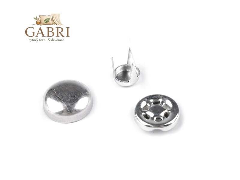 Knoflík na kšiltovku celokovový velikost 24"