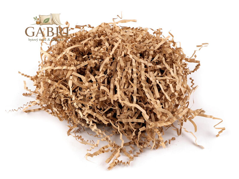 Dekorační papírová tráva 30 g zvlněná