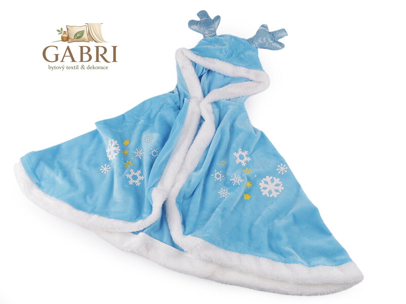 Karnevalový plášť sametový - ledová královna