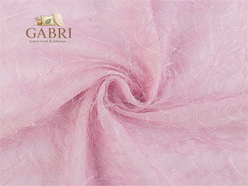 Šifon s ozdobnou nitkou s metalickým efektem