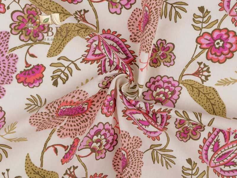 Bavlněná látka / plátno listy