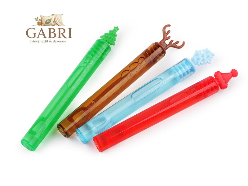 Vánoční bublifuk sob, vločka, čepice, stromeček