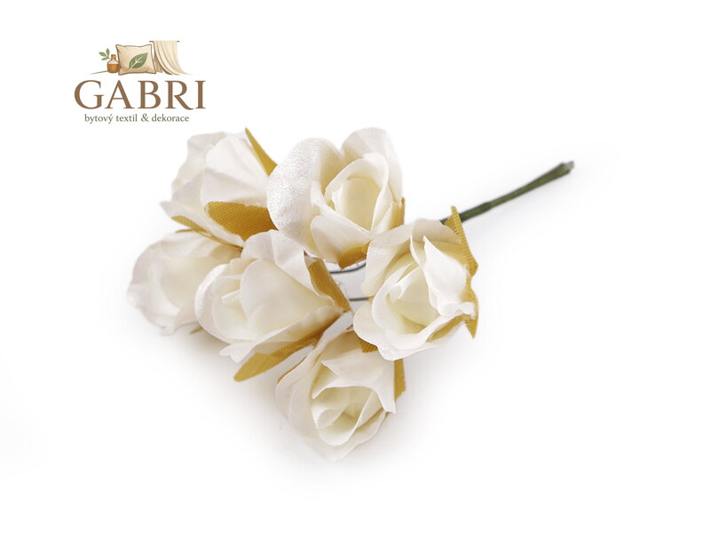 Umělá růže na drátku