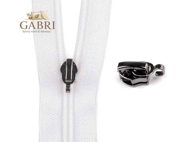 Jezdec ke spirálovým zipům No 7 s háčkem na přívěsek