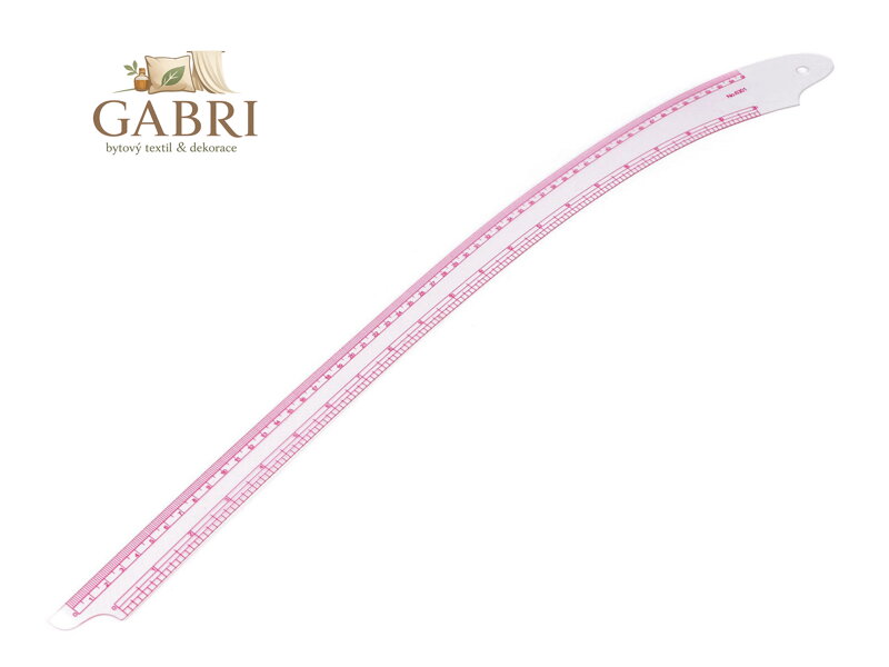 Pravítko / křivítko ohebné k tvarování bočních a krokových švů