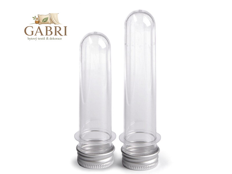 Plastová lahvička / zkumavka se šroubovacím víčkem