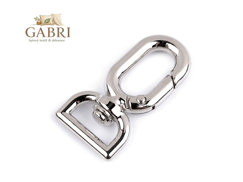 Kovová karabina s obrtlíkem průvlek 13 mm