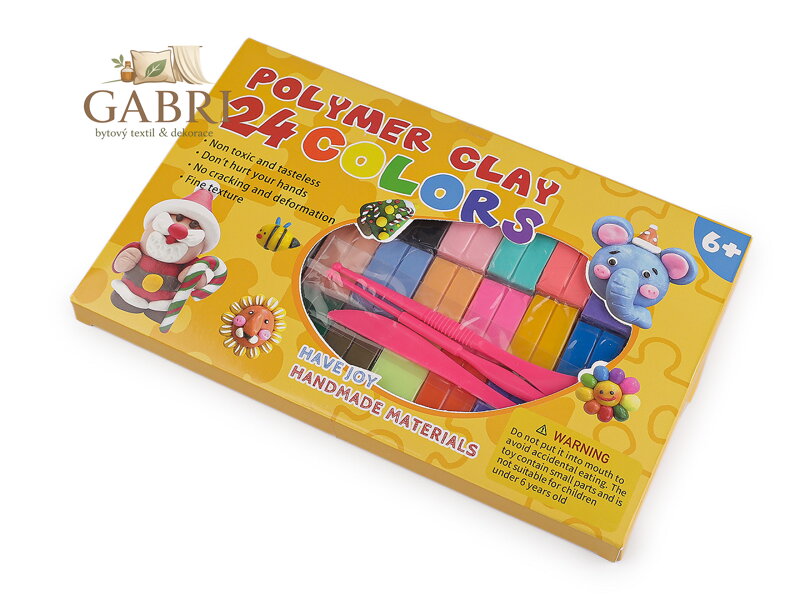 Modelovací polymerová hmota sada 24x10 g