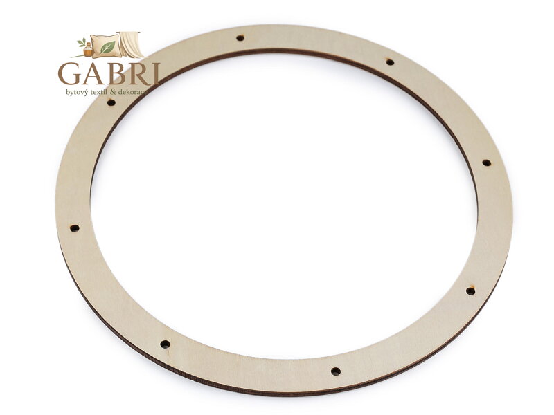 Dřevěný kruh na výrobu věnců s 8 otvory Ø26 cm