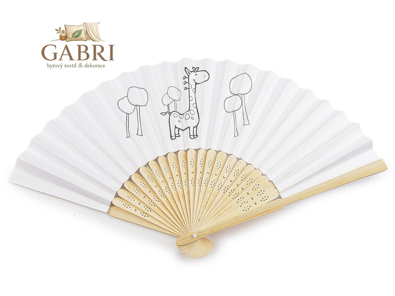 Dětský vějíř k domalování / vymalování