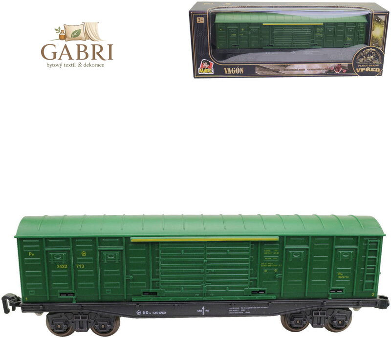 Vagón nákladní krytý 25cm doplněk k vláčkodráze
