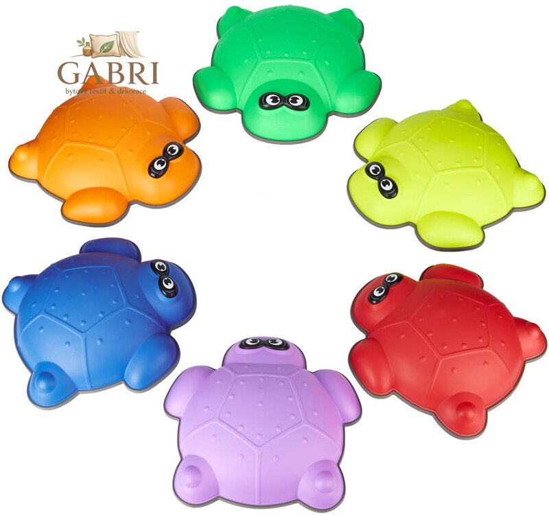 MERCO Balanční kameny želva set 6ks pro rozvoj motoriky